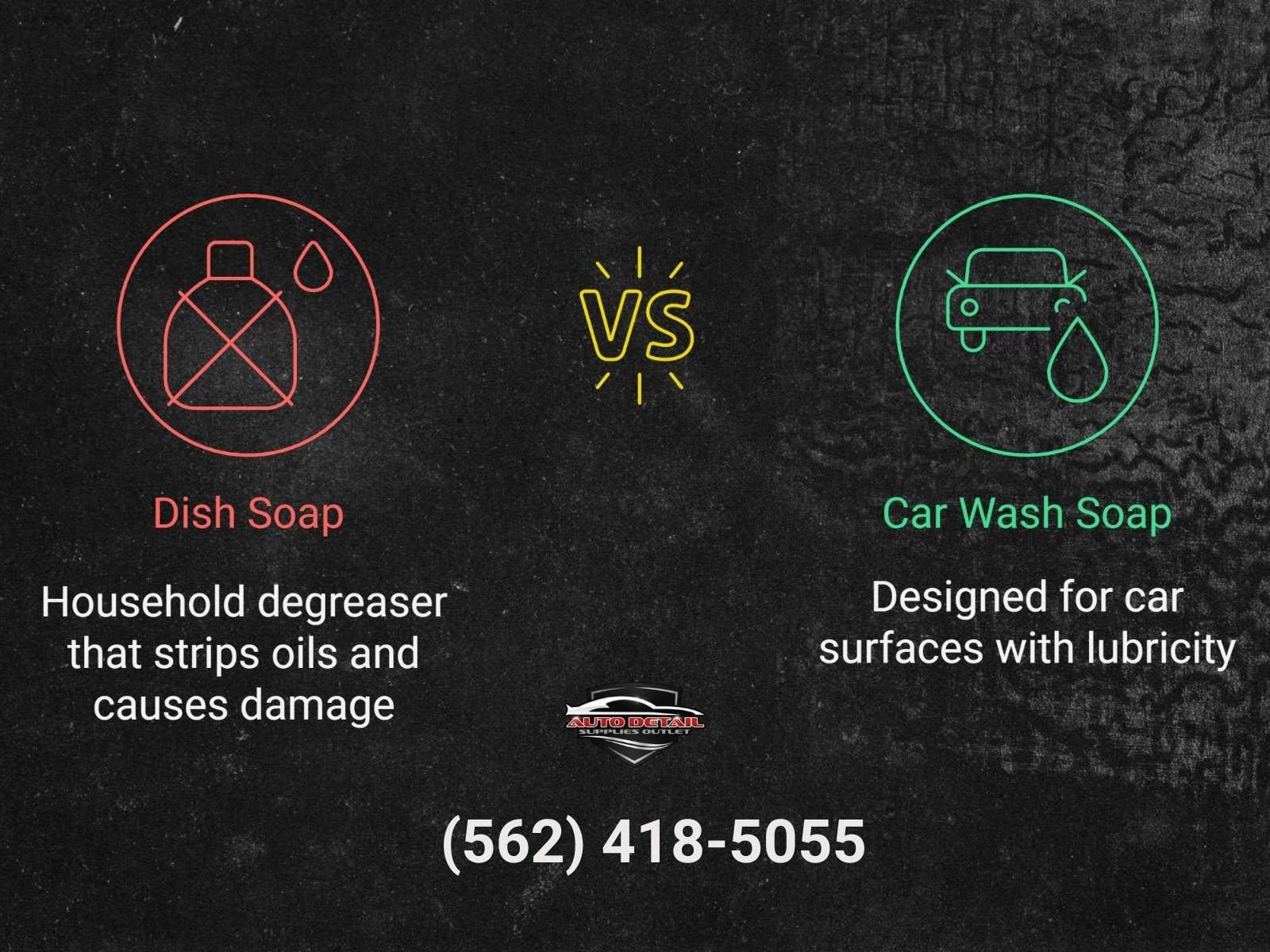 dish soap vs car wash soaps