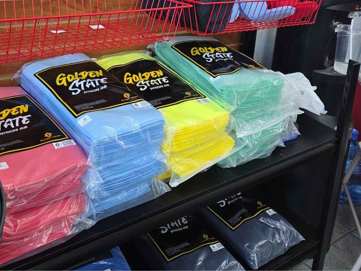 auto detailing microfiber towels ADSO showroom Downey store